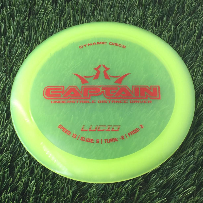 Dynamic Discs Lucid Captain - 173g - Translucent Light Green