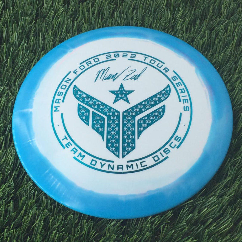 Dynamic Discs Fuzion Orbit Getaway with Mason Ford Logo 2022 Tour Series - Team Dynamic Discs Stamp - 173g Turquoise Blue