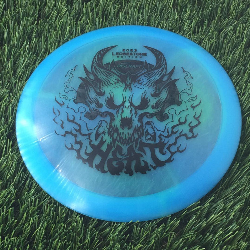 Discraft Elite Z Swirl Heat with 2023 Ledgestone Edition - Wave 1 Stamp - 174g - Translucent Blue