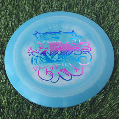 Discraft ESP Swirl Crush with 2023 Ledgestone Edition - Wave 2 Stamp - 174g Light Blue