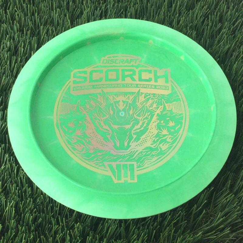 Discraft ESP Swirl Scorch with Valerie Mandujano Tour Series 2023 Stamp - 174g Green