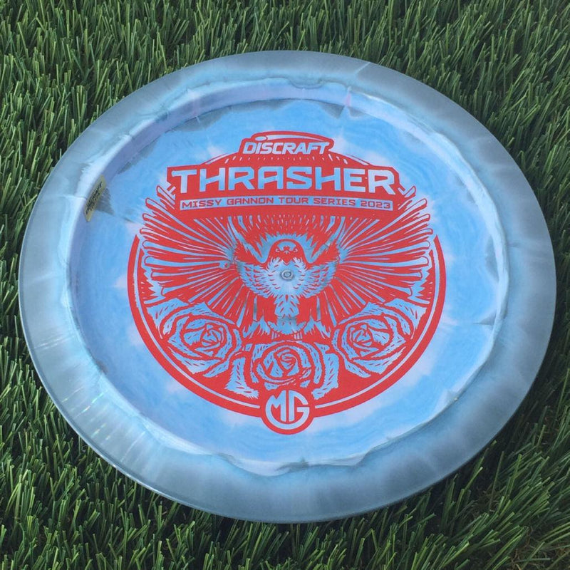 Discraft ESP Swirl Thrasher with Missy Gannon Tour Series 2023 Stamp - 174g Blue