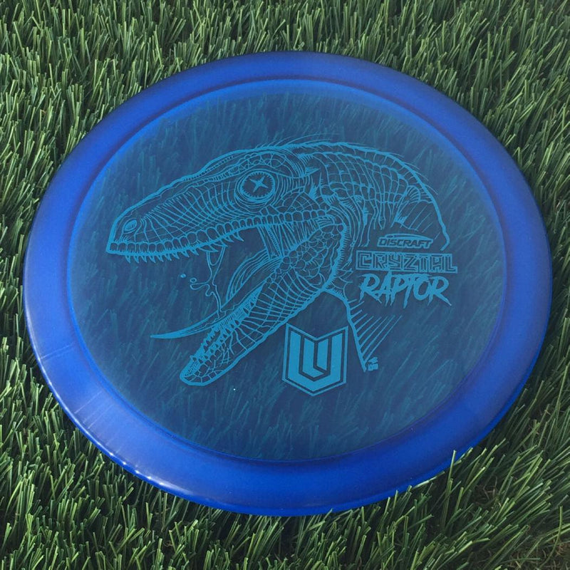 Discraft CryZtal Raptor with Paul Ulibarri - Raptor Head - Uli Logo Stamp - 172g - Translucent Blue