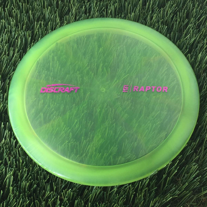 Discraft Elite Z Swirl Raptor with Ezra Aderhold - EZ Small Logo Stamp - 174g - Translucent Green