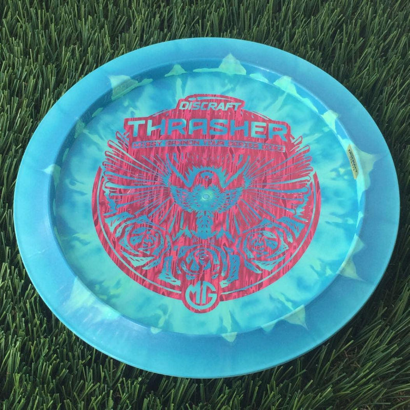 Discraft ESP Swirl Thrasher with Missy Gannon Tour Series 2023 Stamp - 174g Blue