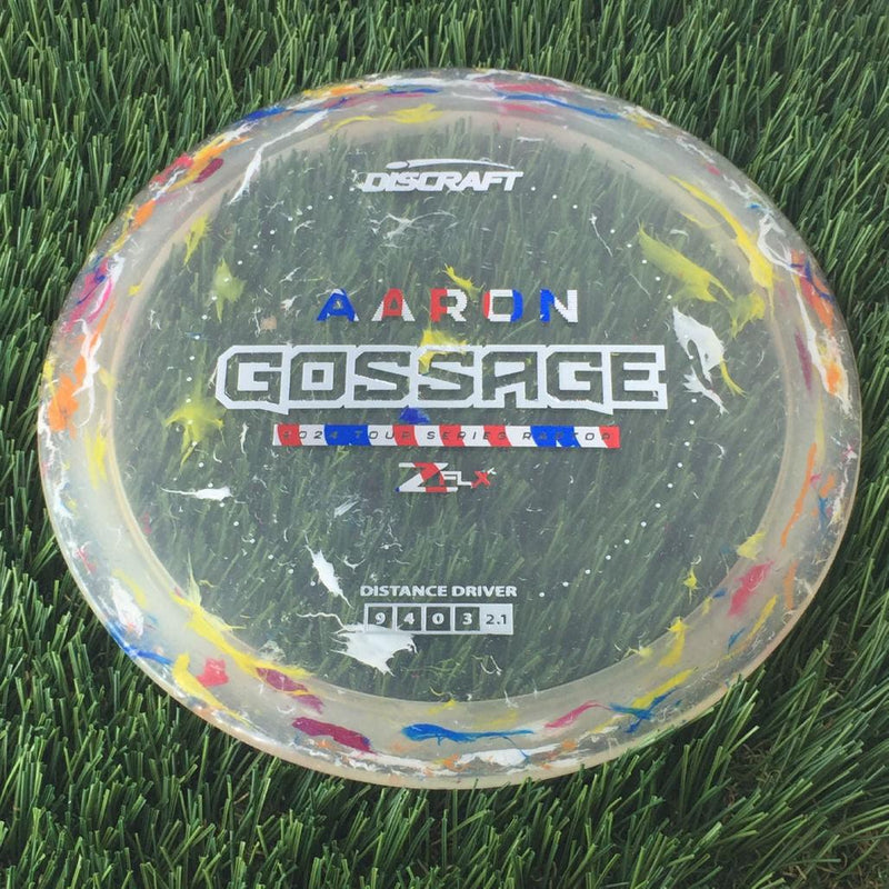 Discraft Jawbreaker Z FLX Raptor with Aaron Gossage 2024 Tour Series Stamp - 174g - Translucent Off Yellow