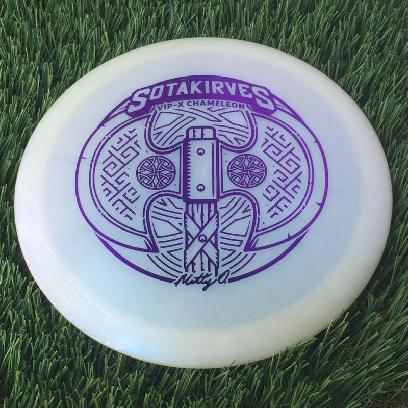 Westside VIP-X Chameleon Glimmer Hatchet with Matt Orum Matty O Sotakirves 2024 Team Series Stamp - 176g White