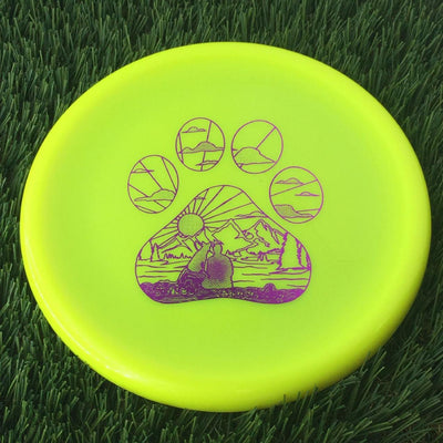 Kastaplast K1 Hard Berg X with Stacie Rawnsley Tour Series 2024 - Pawprint Sunset Stamp - 175g Yellow