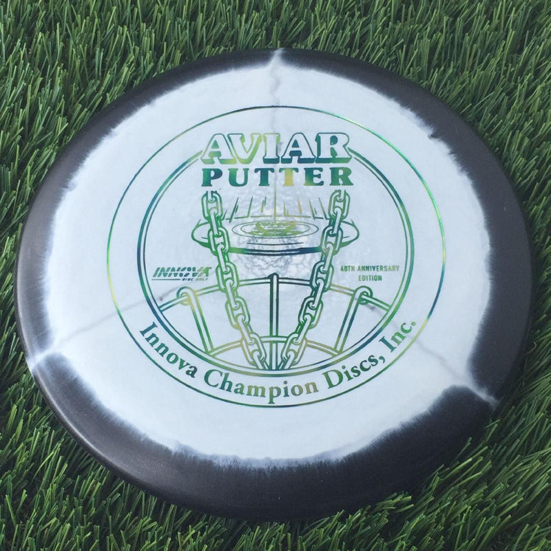 Innova Halo Nexus Aviar Putter with 40th Anniversary - Innova Champion Discs, Inc. Stamp - 175g Black