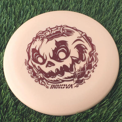 Innova Nexus Color Glow Aviar Putter with Doom Pumpkin - Innova Halloween 2024 Stamp - 168g Muted Orange