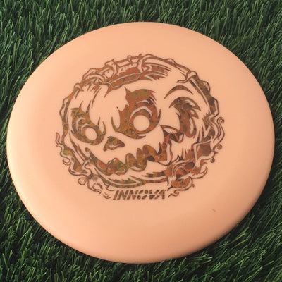 Innova Nexus Color Glow Aviar Putter with Doom Pumpkin - Innova Halloween 2024 Stamp - 175g Light Orange