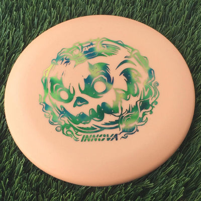 Innova Nexus Color Glow Aviar Putter with Doom Pumpkin - Innova Halloween 2024 Stamp - 175g Light Orange