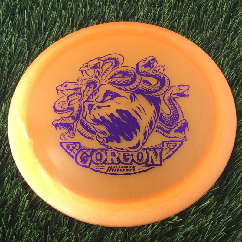 Innova Proto Color Glow Champion Gorgon with Pumpkin Head Medusa - Innova Halloween 2024 Stamp - 172g Orange