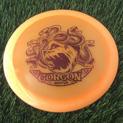 Innova Proto Color Glow Champion Gorgon with Pumpkin Head Medusa - Innova Halloween 2024 Stamp - 175g Orange