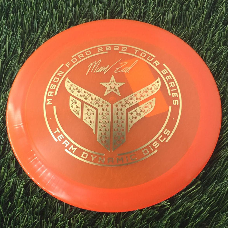 Dynamic Discs Hybrid X Getaway with Mason Ford Logo 2022 Tour Series - Team Dynamic Discs Stamp - 174g - Translucent Orange