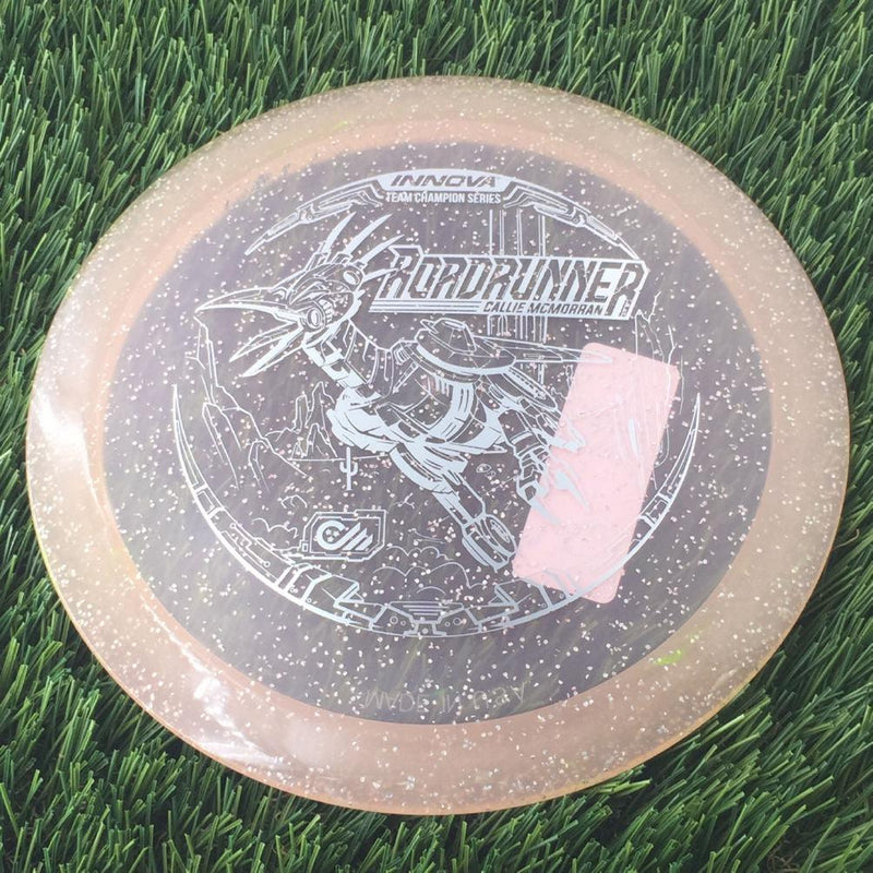 Innova Champion Metal Flake Roadrunner with Callie McMorran Team Champion Tour Series 2022 Stamp - 175g - Translucent Pink