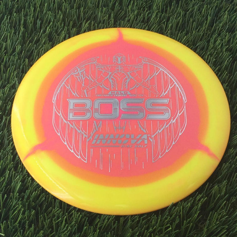 Innova Halo Star Boss with Burst Logo Stock Stamp - 156g Orangish Yellow