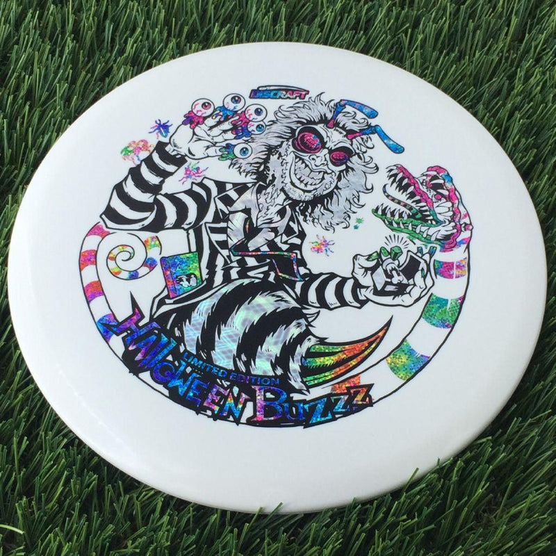 Discraft ESP Glo Buzzz with 2024 Halloween - Buzzzjuice Triple Foil Stamp - 180g White