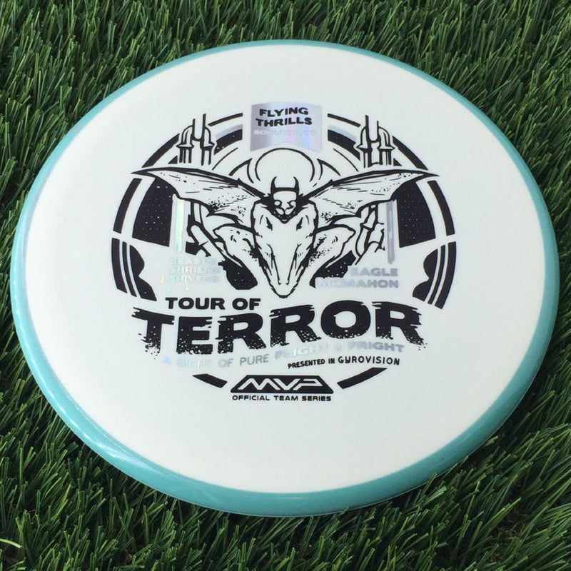 Axiom Fission Pyro with Flying Thrills in Bolder, CO presented by Gyrovision & Eagle McMahon - 2024 Halloween Tour of Terror Stamp - 178g White