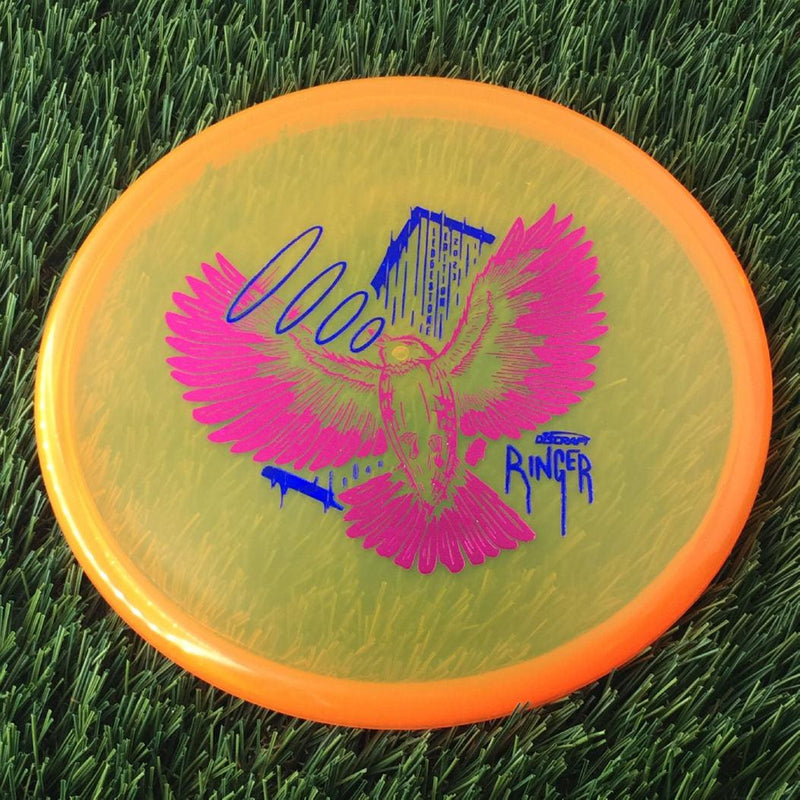 Discraft CryZtal Ringer with 2023 Ledgestone Edition - Wave 1 Stamp - 174g - Translucent Orange