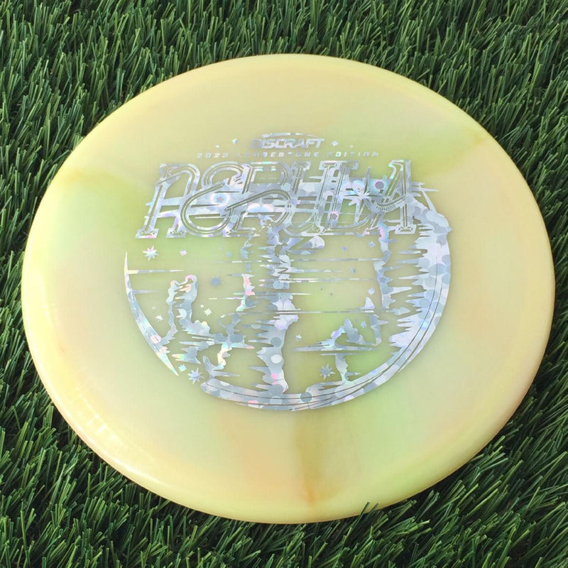 Discraft Elite Z Swirl Nebula with 2023 Ledgestone Edition - Wave 1 Stamp - 172g - Translucent Pale Orange