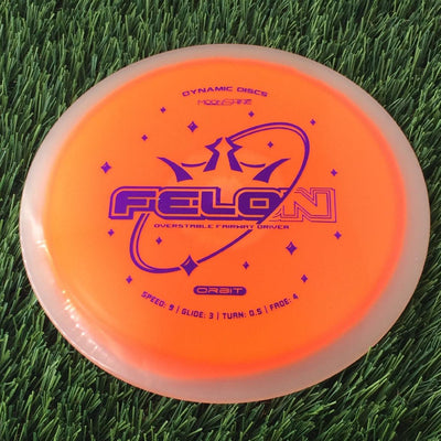 Dynamic Discs Lucid Moonshine Orbit Glow Felon - 173g Orange