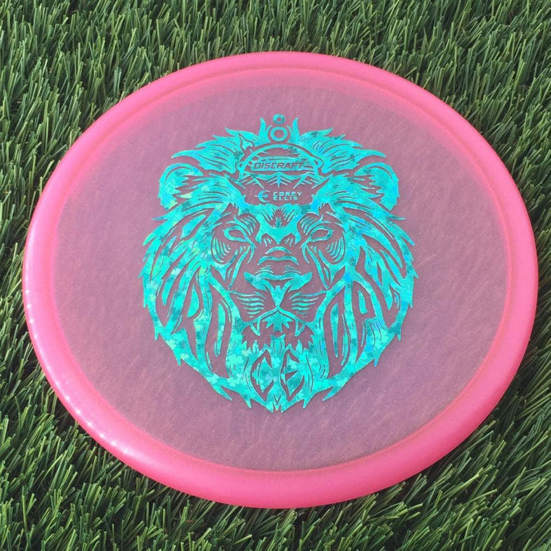 Discraft Metallic Z Zone with Corey Ellis European Open Champion Lion Stamp - 174g - Translucent Muted Pink