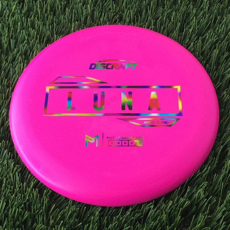 Discraft Putter Line Hard Luna with PM Logo Stock Stamp Stamp - 173g Pink