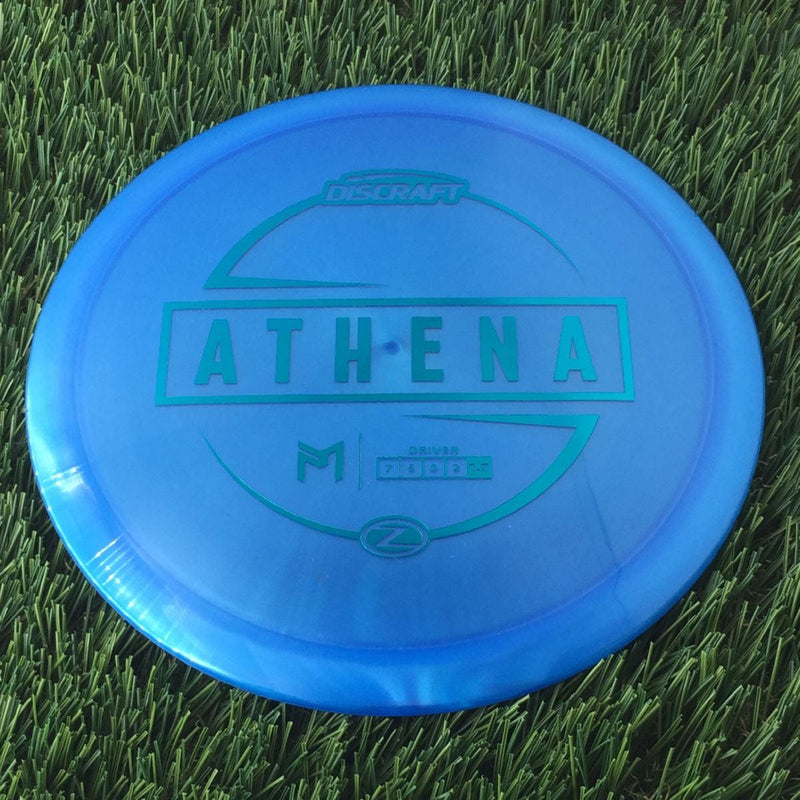 Discraft Elite Z Athena with PM Logo Stock Stamp Stamp - 174g - Translucent Blue