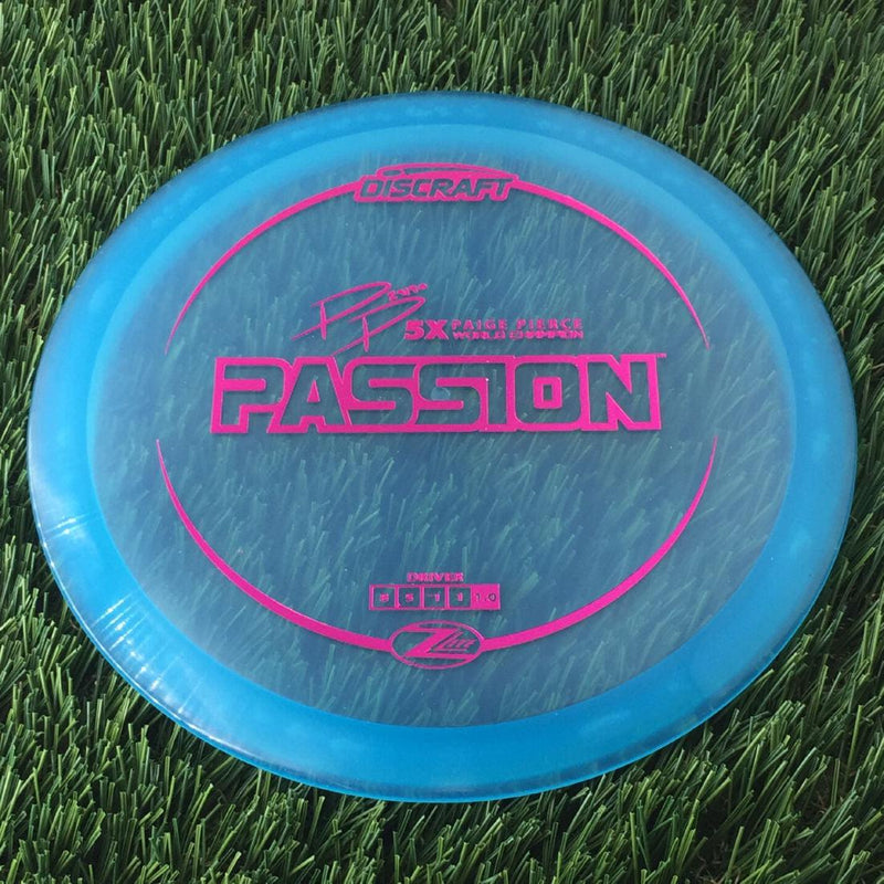 Discraft Elite Z Lite Passion with PP 29190 5X Paige Pierce World Champion Stamp - 146g - Translucent Light Blue