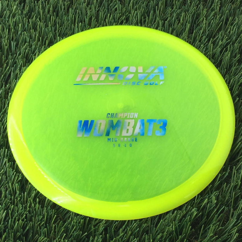 Innova Champion Wombat3 with Burst Logo Stock Stamp - 175g - Translucent Yellow