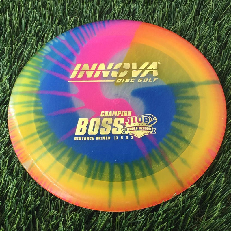 Innova Champion I-Dye Boss with Burst Logo Stock 1108 Feet World Record Stamp - 175g - Translucent Dyed