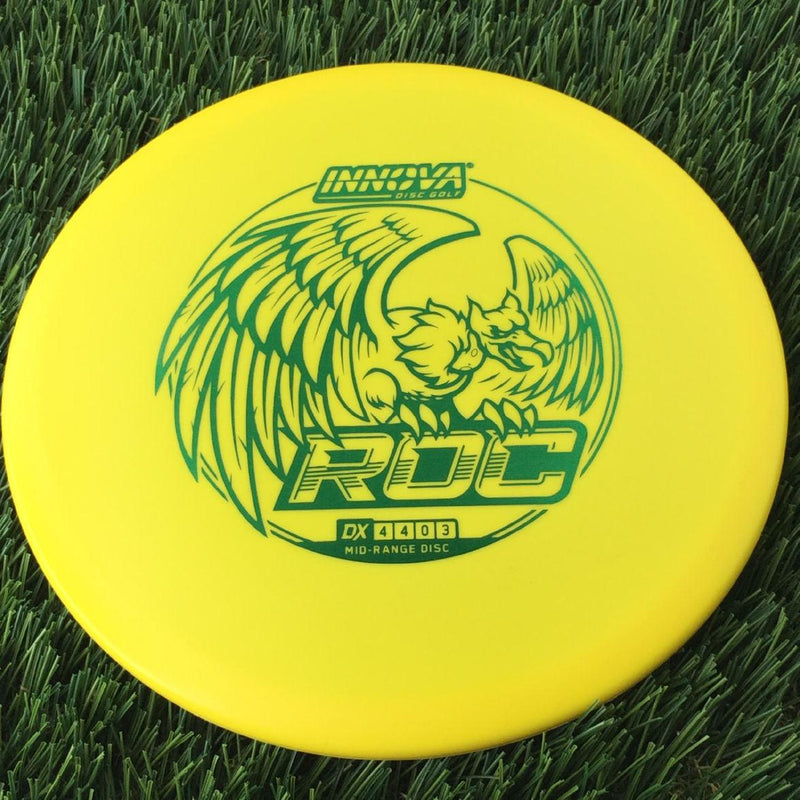 Innova DX Roc with Burst Logo Stock Stamp - 112g Yellow