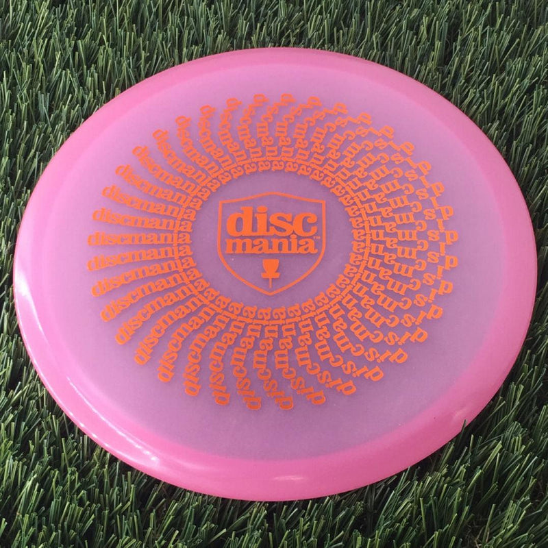 Discmania C-Line Color Glow MD1 Reinvented with Discmania Shield and Spiral Phenakistoscope Stamp - 180g - Translucent Muted Pink