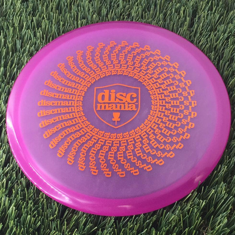 Discmania C-Line Color Glow MD1 Reinvented with Discmania Shield and Spiral Phenakistoscope Stamp - 178g - Translucent Purple