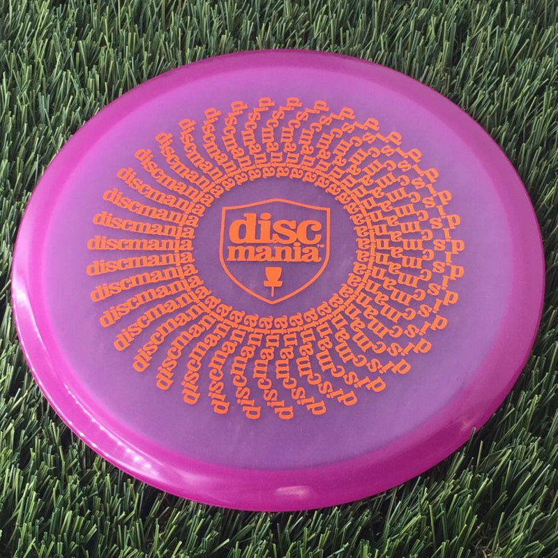 Discmania C-Line Color Glow MD1 Reinvented with Discmania Shield and Spiral Phenakistoscope Stamp - 178g - Translucent Purple