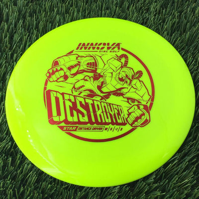 Innova Star Destroyer with Burst Logo Stock Stamp - 171g Neon Yellow