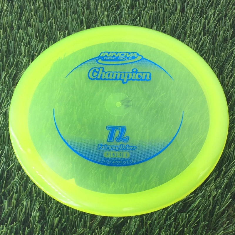 Innova Champion TL with Circle Fade Stock Stamp - 164g - Translucent Yellow