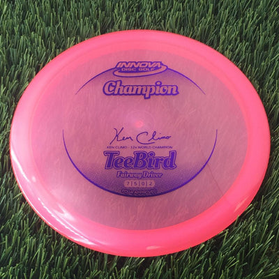 Innova Champion Teebird with Ken Climo - 12x World Champion New Stamp Stamp - 163g - Translucent Pink