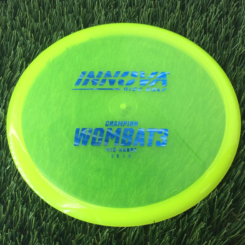 Innova Champion Wombat3 with Burst Logo Stock Stamp - 180g - Translucent Yellow