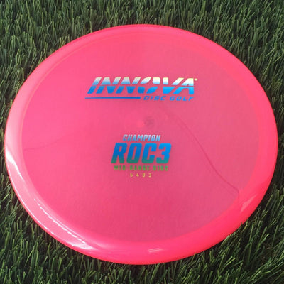 Innova Champion Roc3 with Burst Logo Stock Stamp - 180g - Translucent Pink