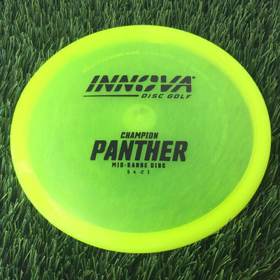 Innova Champion Panther with Burst Logo Stock Stamp - 175g - Translucent Yellow