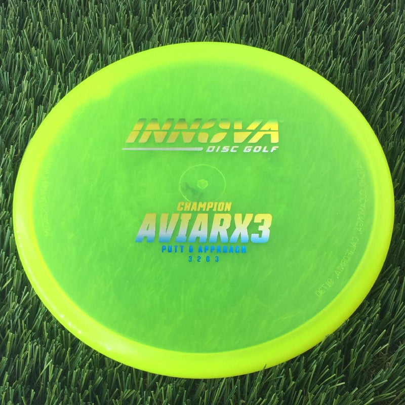 Innova Champion AviarX3 with Burst Logo Stock Stamp - 172g Yellow