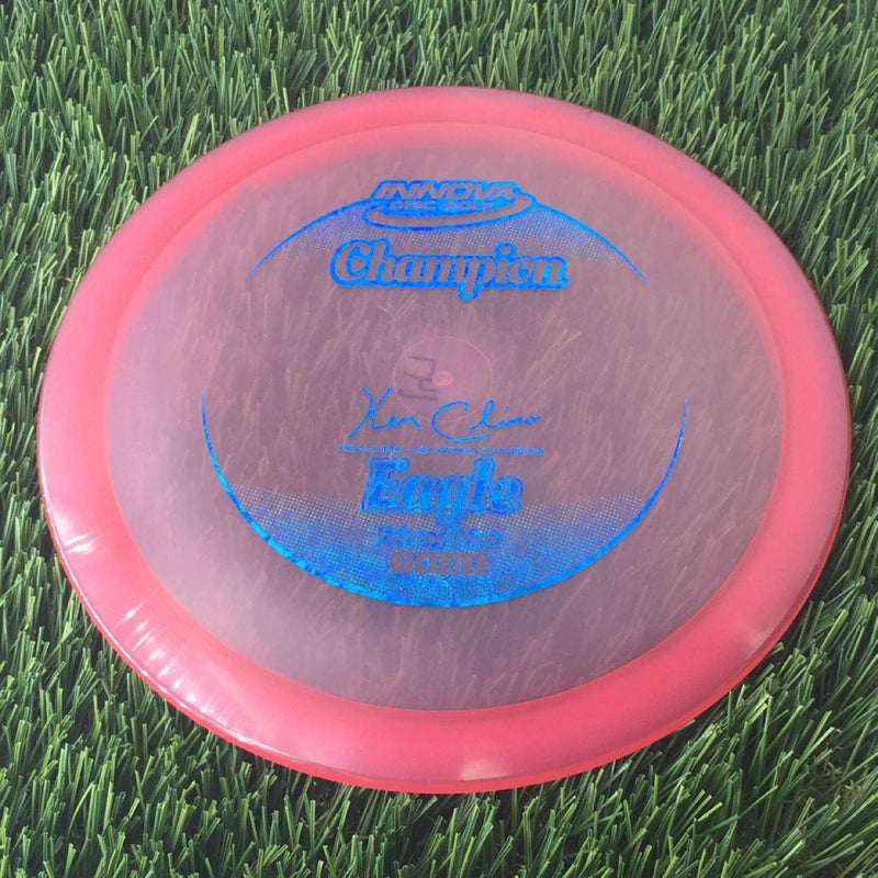 Innova Champion Eagle with Ken Climo - 12x World Champion New Stamp Stamp - 147g - Translucent Red