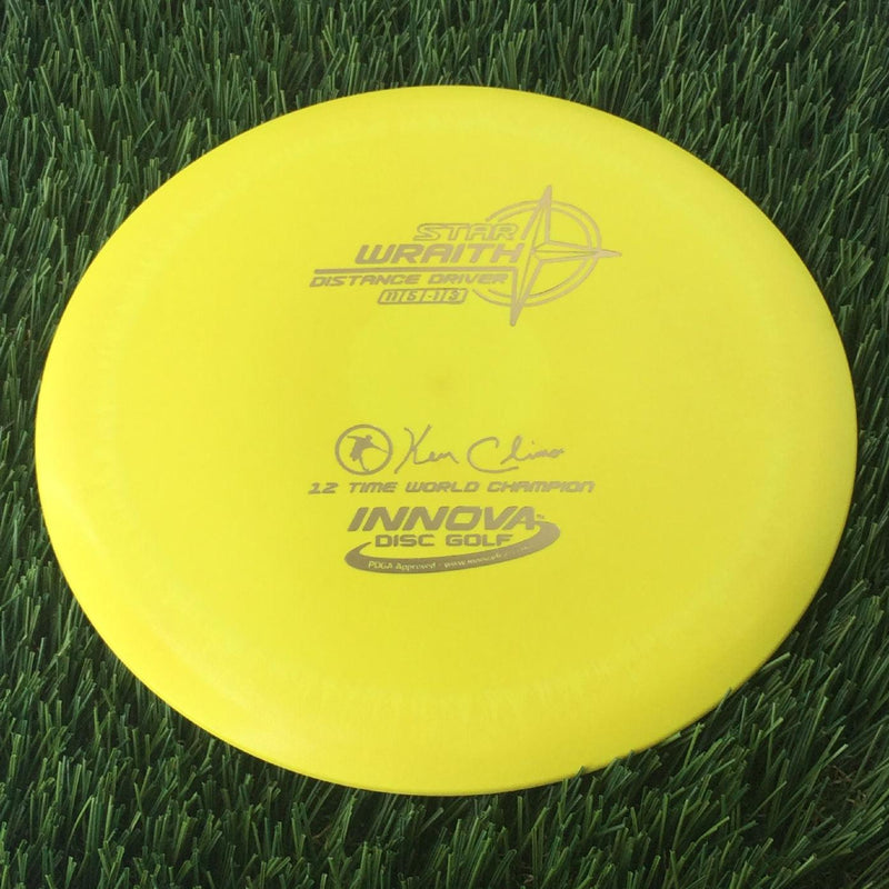 Innova Star Wraith with Ken Climo 12 Time World Champion Signature Stamp - 132g Yellow