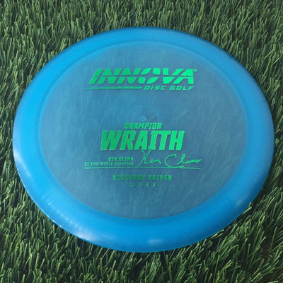 Innova Champion Wraith with Ken Climo 12 Time World Champion Burst Logo Stamp - 171g - Translucent Blue