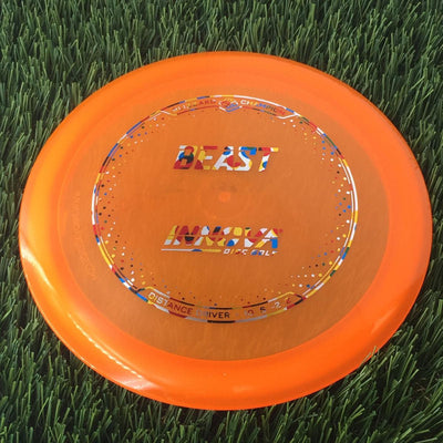 Innova Champion Blizzard Beast with Burst Logo Stock Stamp - 159g - Translucent Orange