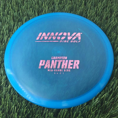 Innova Champion Panther with Burst Logo Stock Stamp - 169g - Translucent Blue