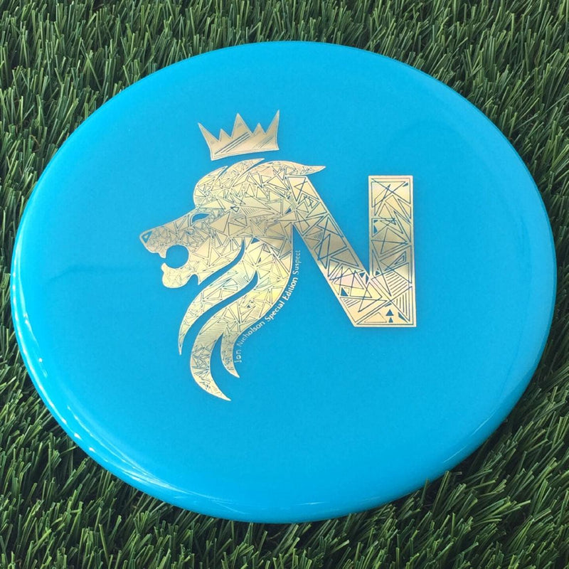 Dynamic Discs Hybrid X Suspect with Jon Nicholson Special Edition 2022 Stamp - 176g Turquoise Blue