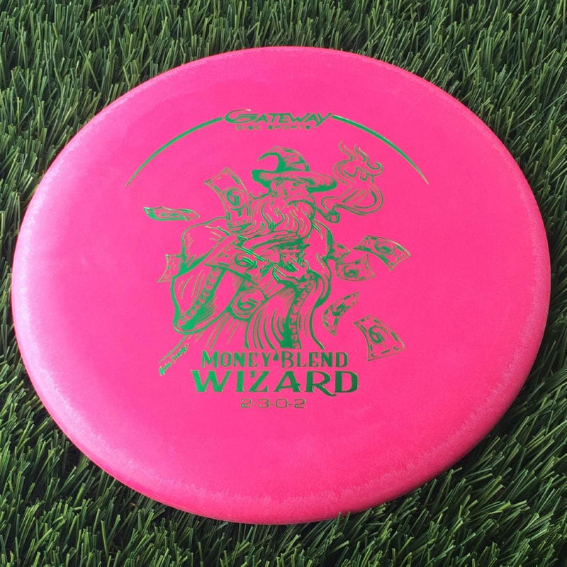 Gateway Money ($) Wizard with Pipe Smokin Making It Rain Stamp - 174g Pink